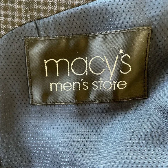 MICHAEL KORS BLUE & BLACK SPORTS COAT Size 42R Micro-Check